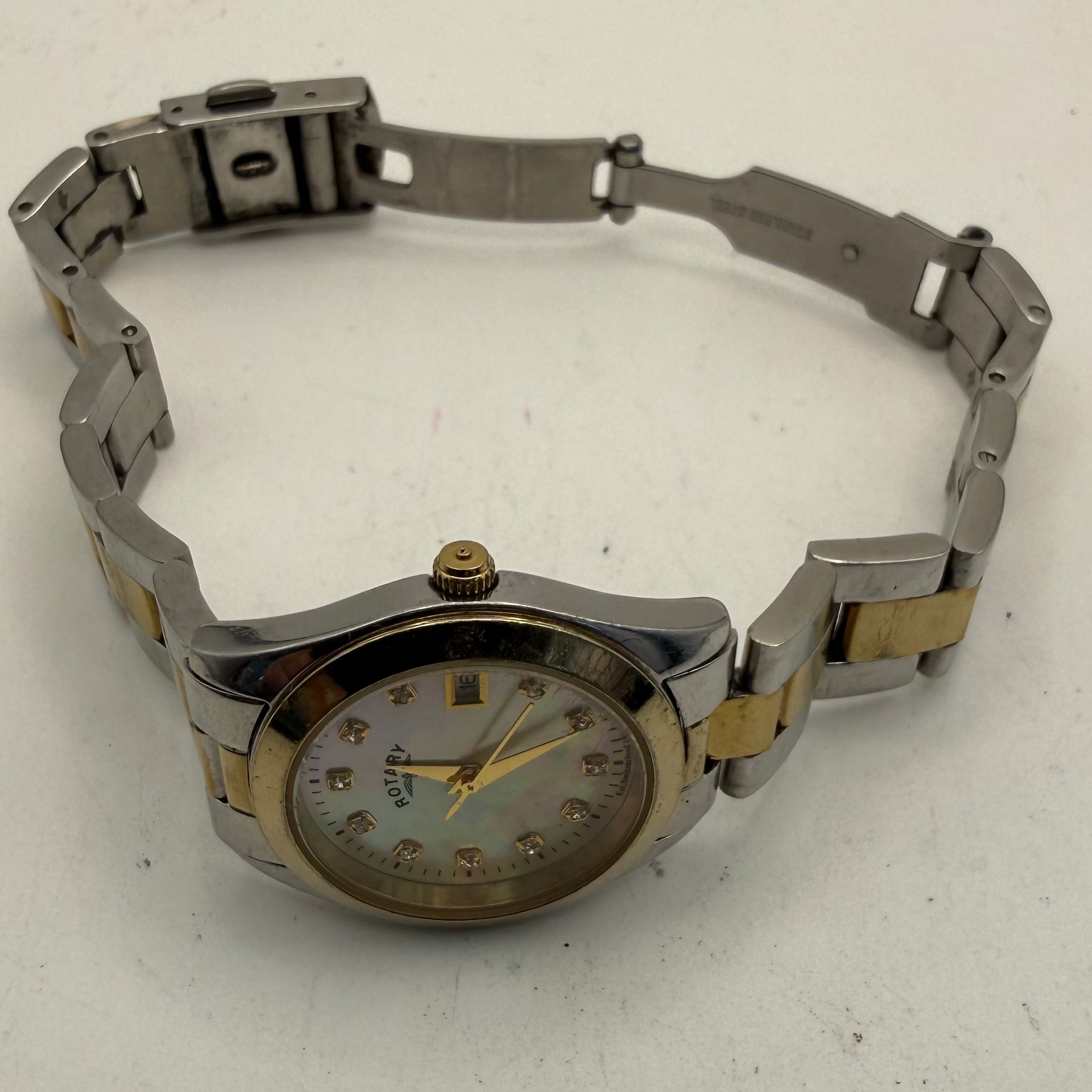Rotary Ladies Mother of Pearl Date Watch (Fully Tested and Working)- £20.00