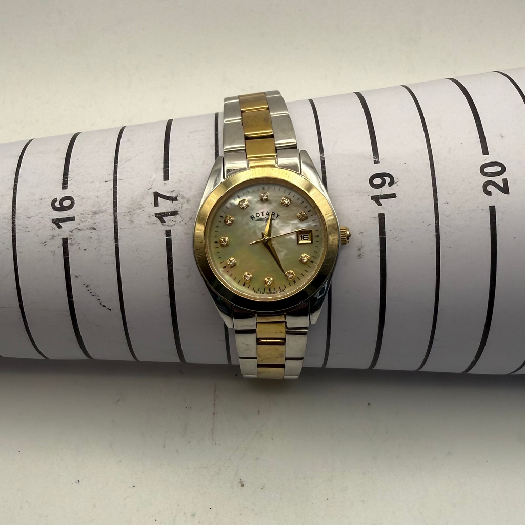 Rotary Ladies Mother of Pearl Date Watch (Fully Tested and Working)- £20.00