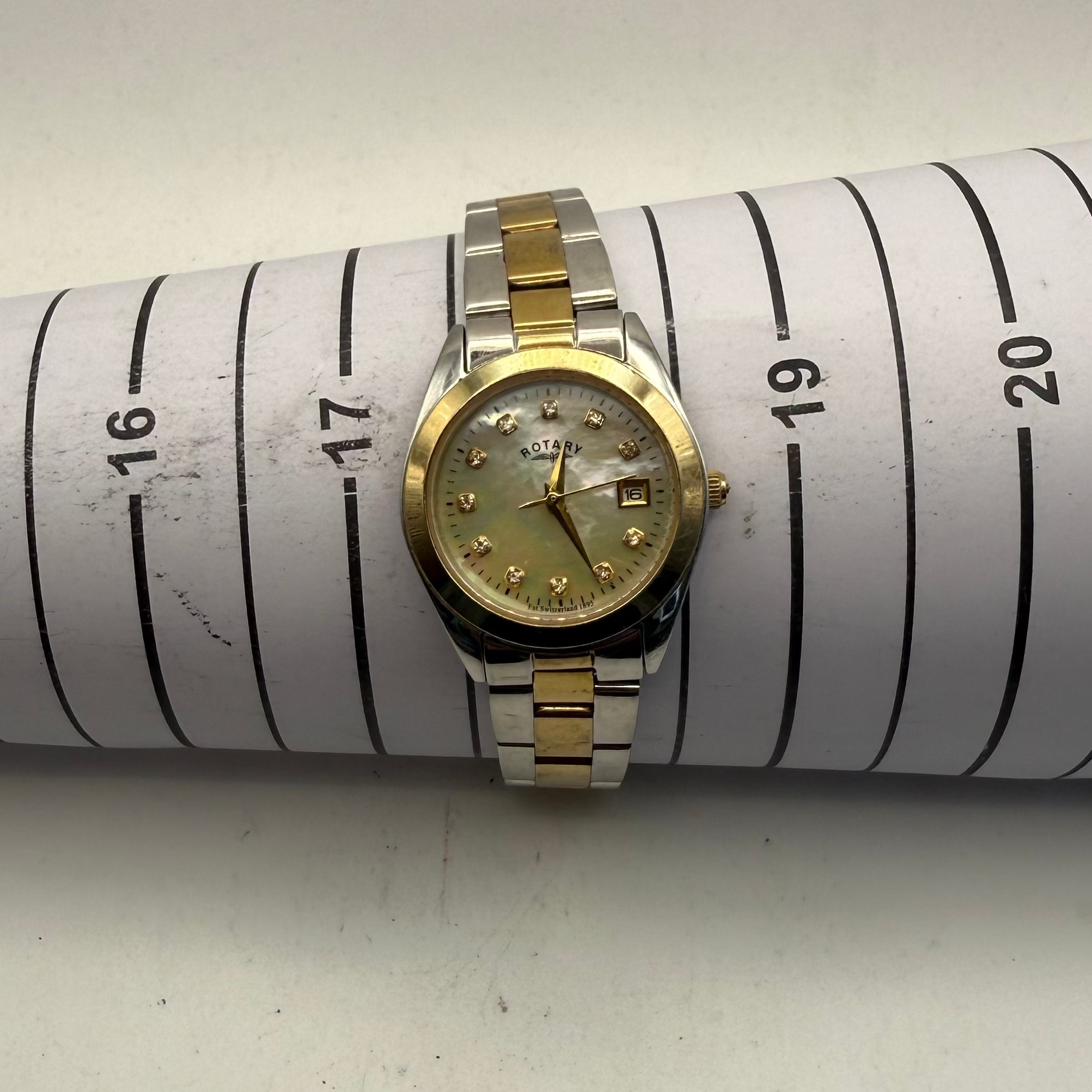 Rotary Ladies Mother of Pearl Date Watch (Fully Tested and Working)- £20.00
