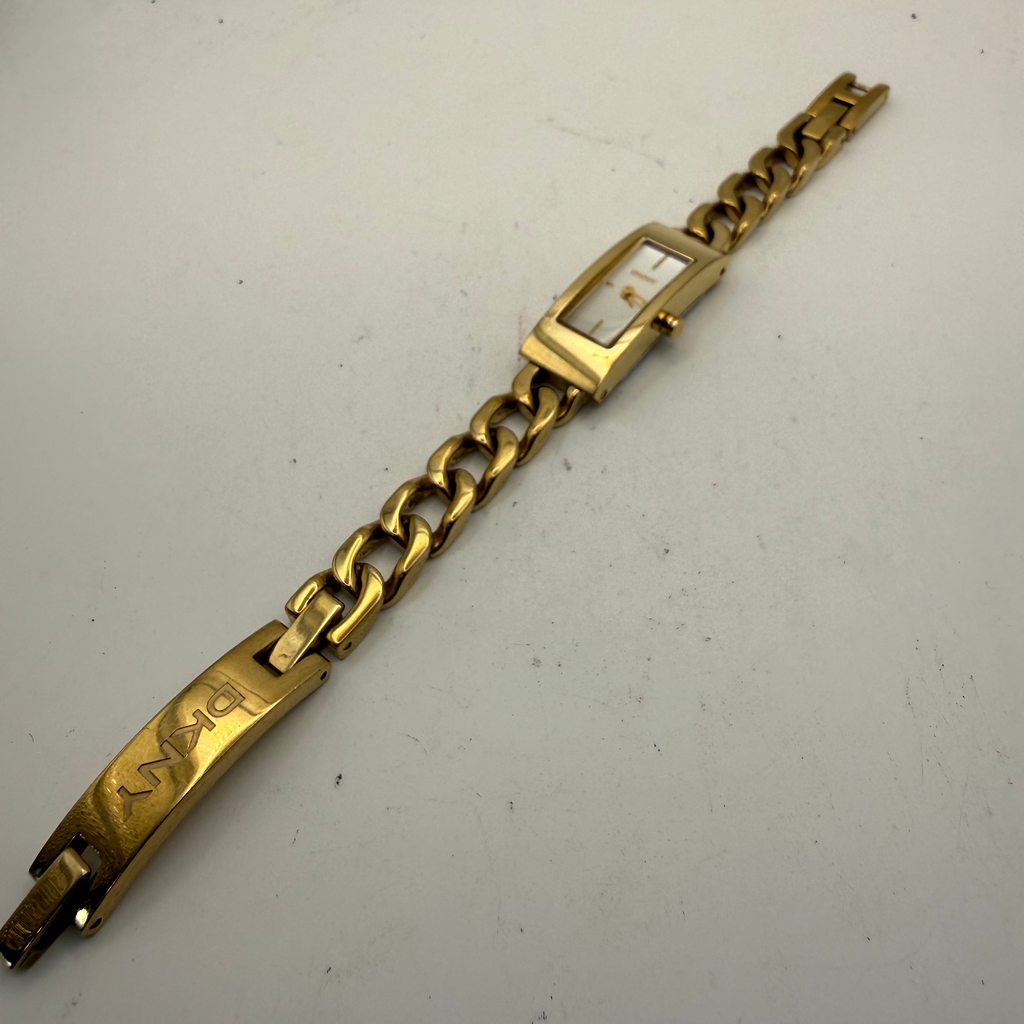 DKNY Ladies Gold Tone Bracelet Watch (Fully Tested and Working)- £20.00