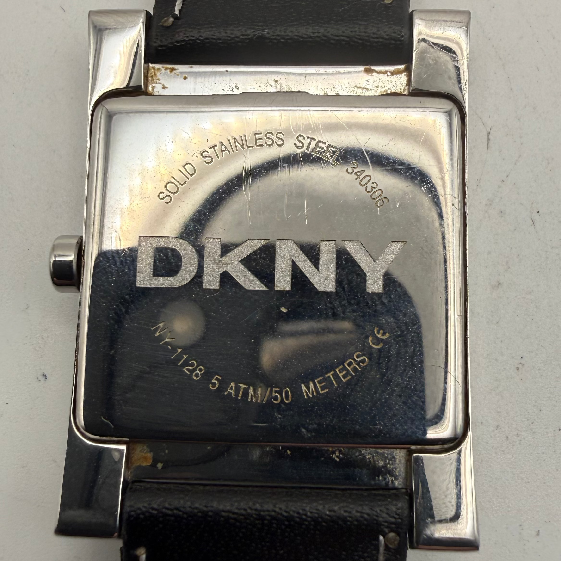 DKNY NY-1128 Square Stainless Steel Watch – Classic Minimalist Design- £49.99