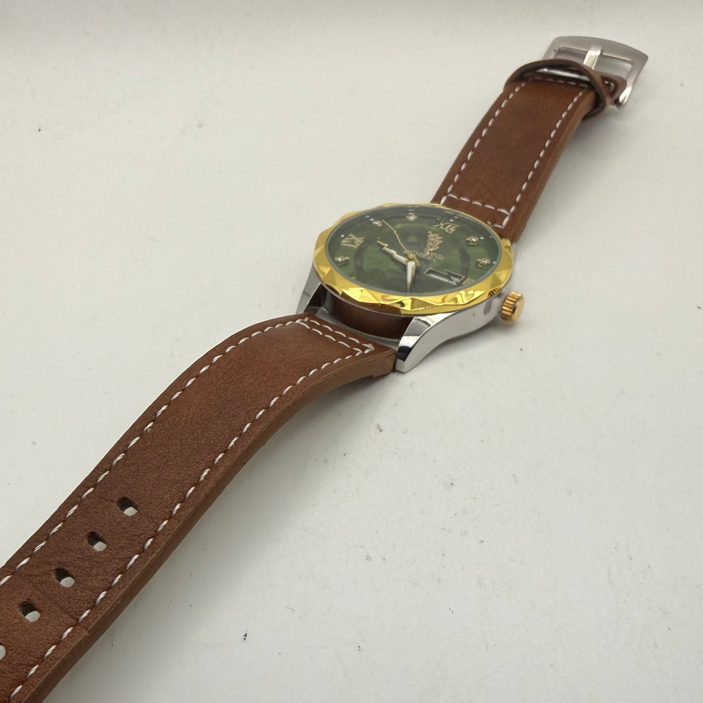 BINBOND Green Dial Day-Date Quartz Watch (Fully Tested and Working)- £20.00