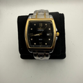LANMSOM Two-Tone Date Quartz Watch Black Dia- £30.00