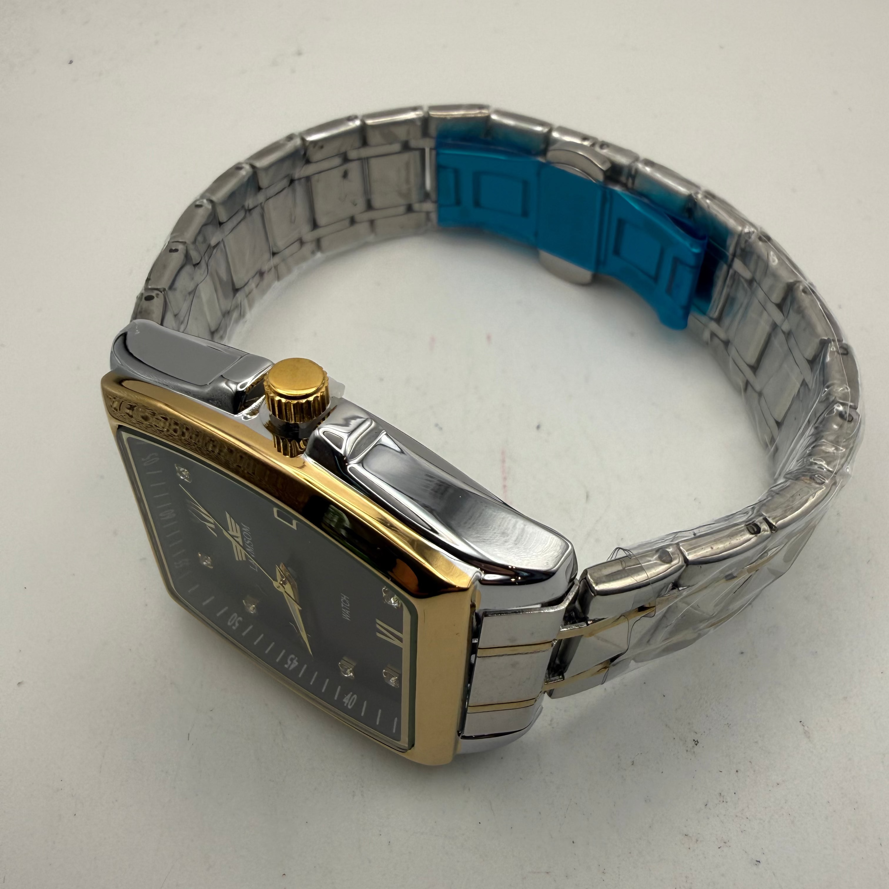 LANMSOM Two-Tone Date Quartz Watch Black Dia- £30.00