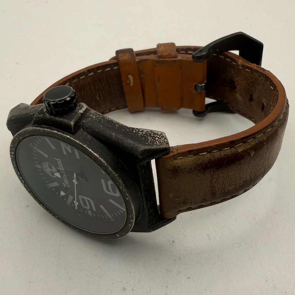 Timberland TB011NV Brown Leather Strap Watch (Fully Tested and Working)- £35.00