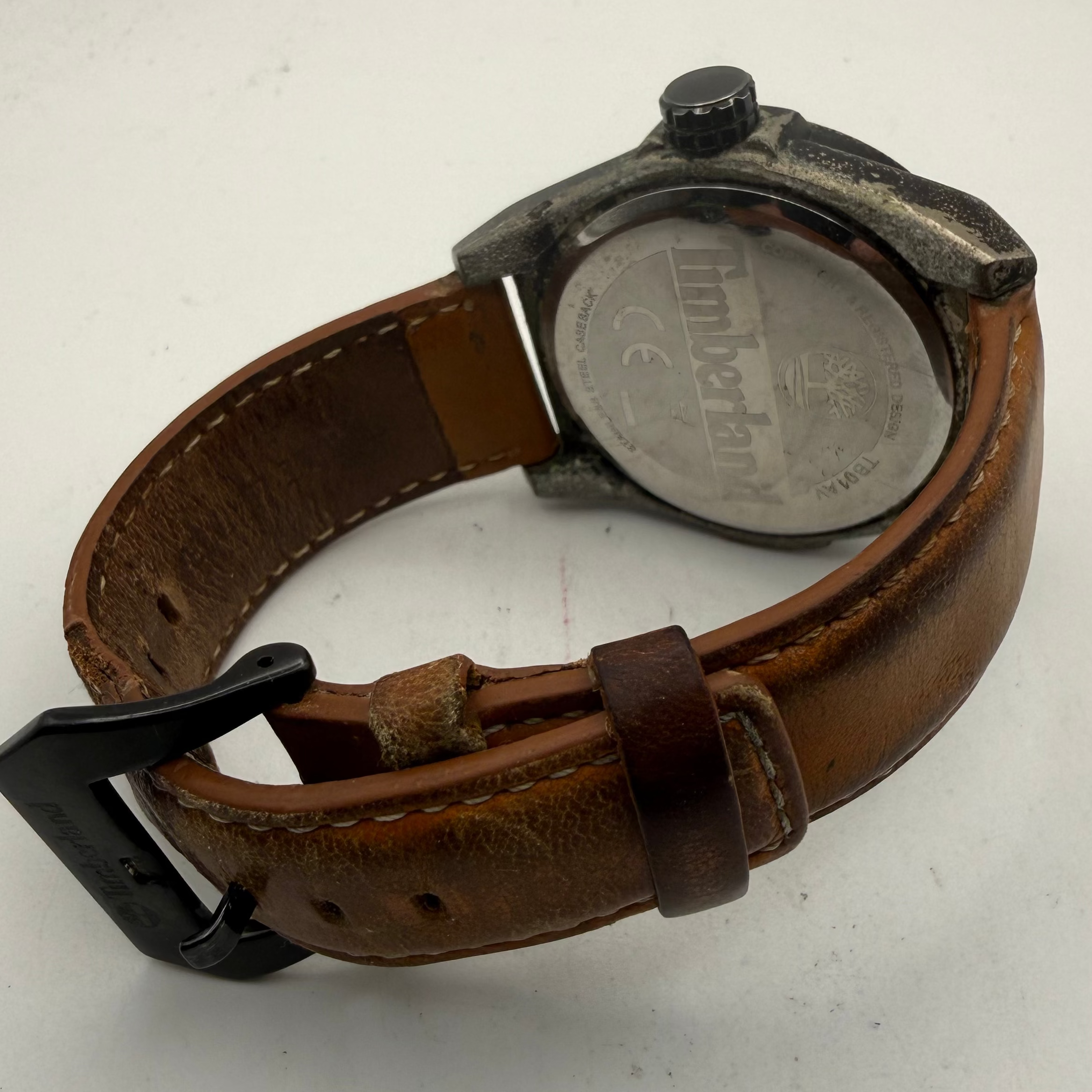 Timberland TB011NV Brown Leather Strap Watch (Fully Tested and Working)- £35.00