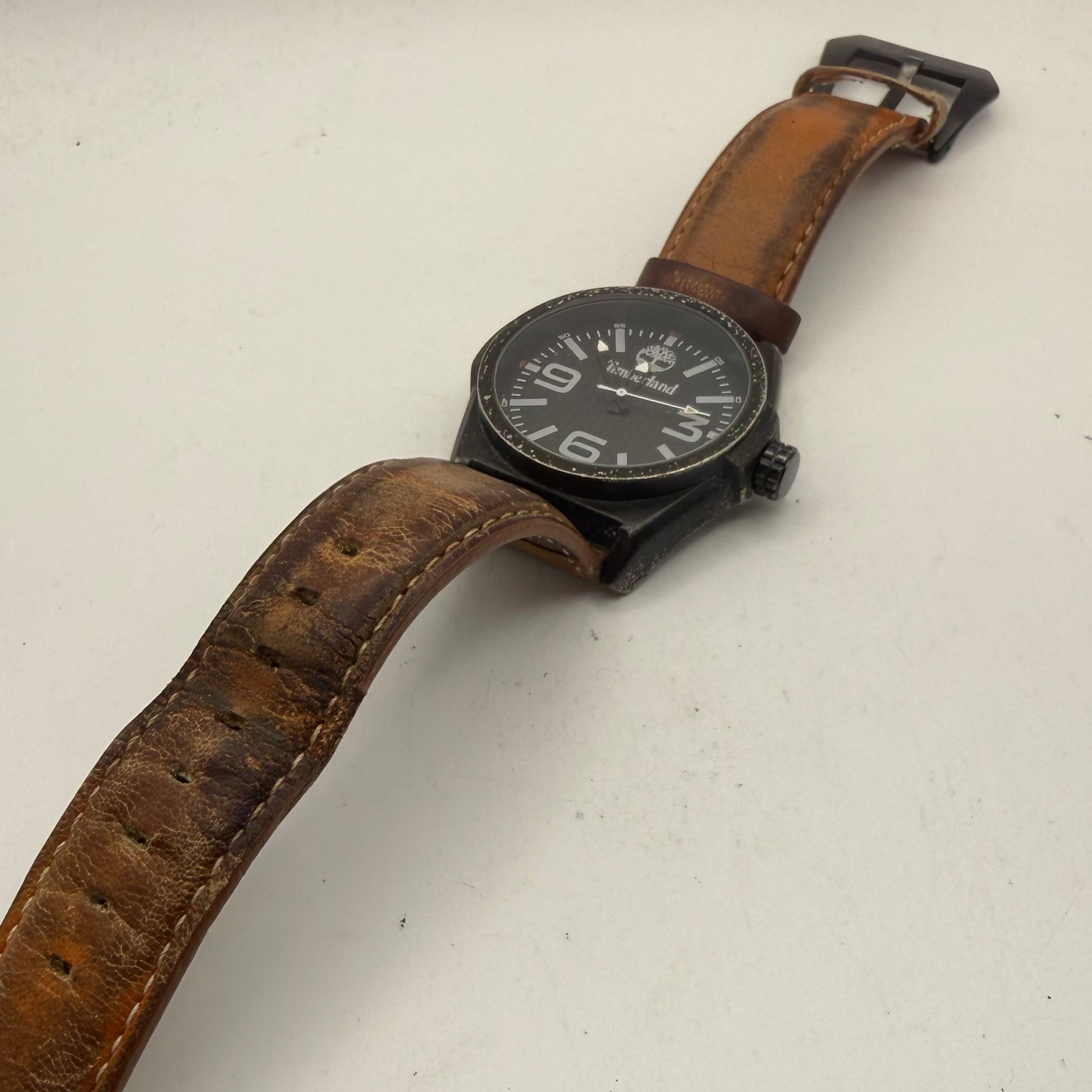Timberland TB011NV Brown Leather Strap Watch (Fully Tested and Working)- £35.00