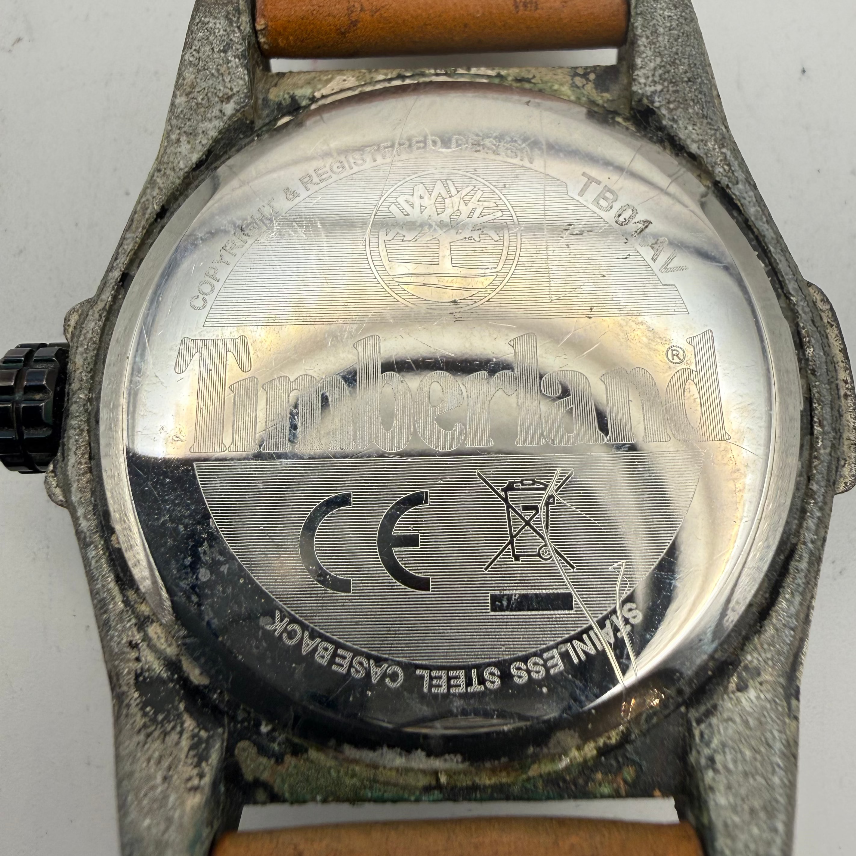Timberland TB011NV Brown Leather Strap Watch (Fully Tested and Working)- £35.00