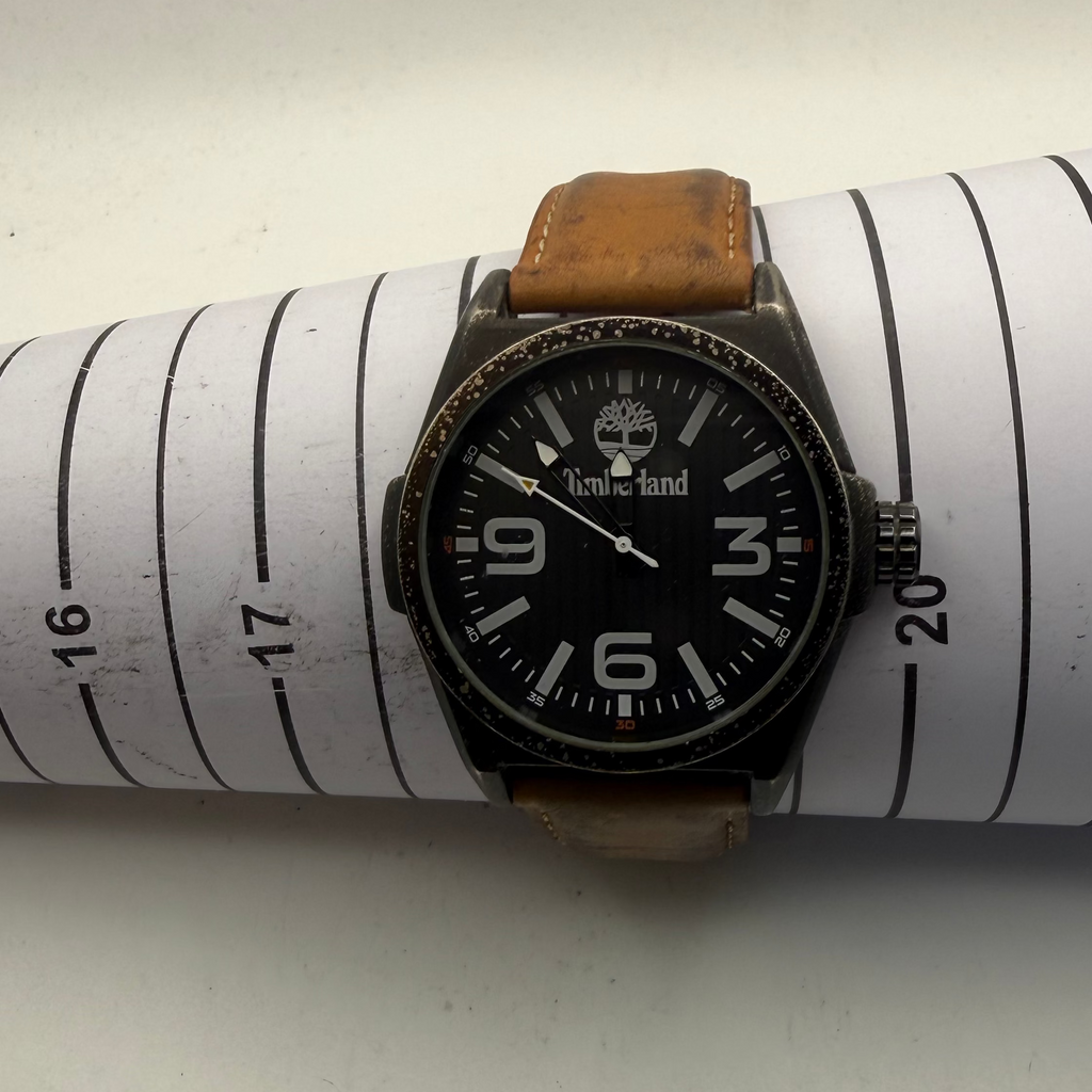 Timberland TB011NV Brown Leather Strap Watch (Fully Tested and Working)- £35.00