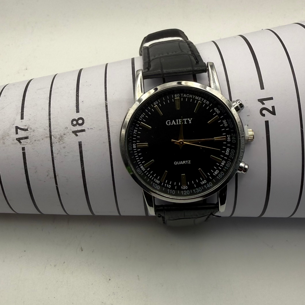 Gaiety Black Dial Quartz Dress Watch – New in Presentation Box- £24.99