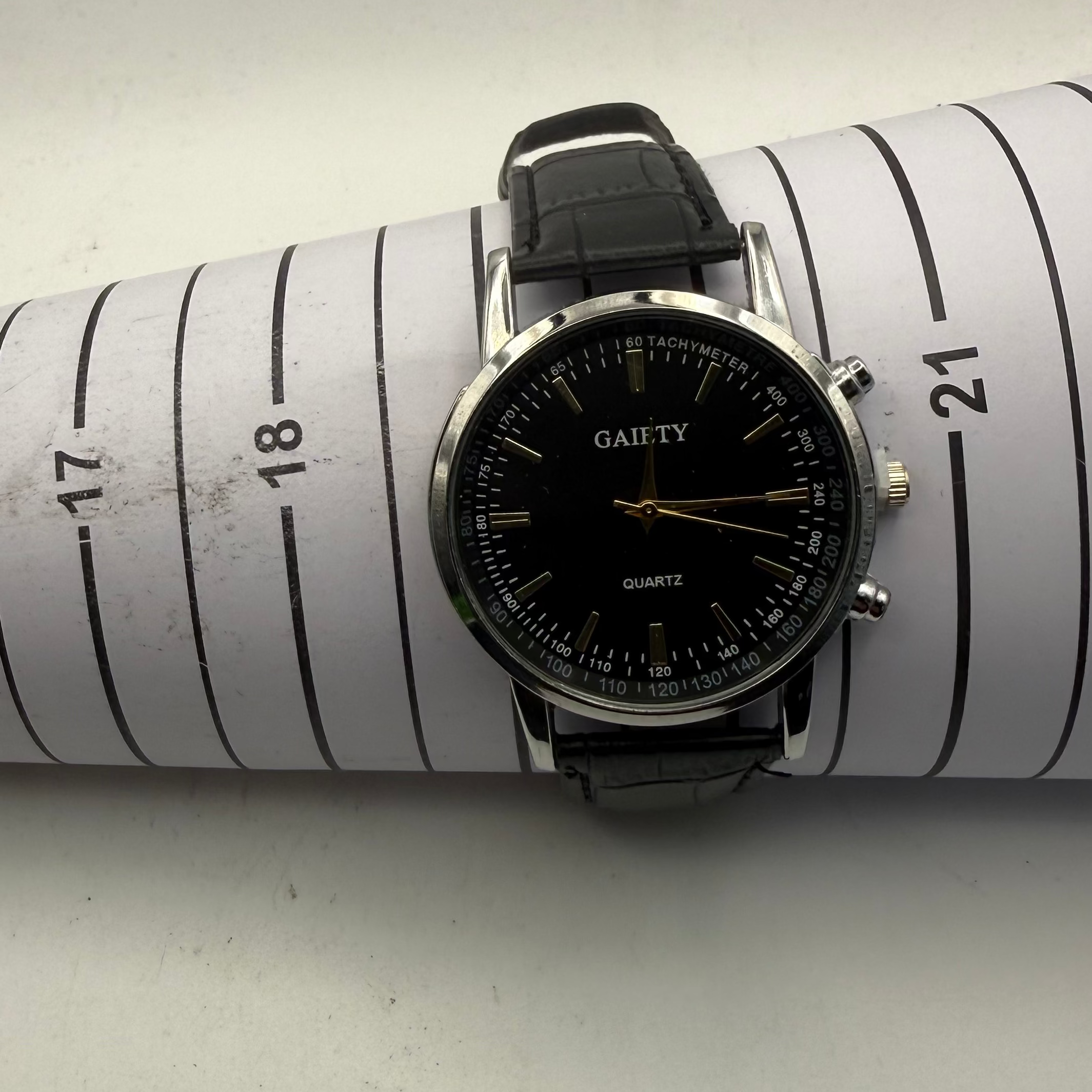 Gaiety Black Dial Quartz Dress Watch – New in Presentation Box- £24.99
