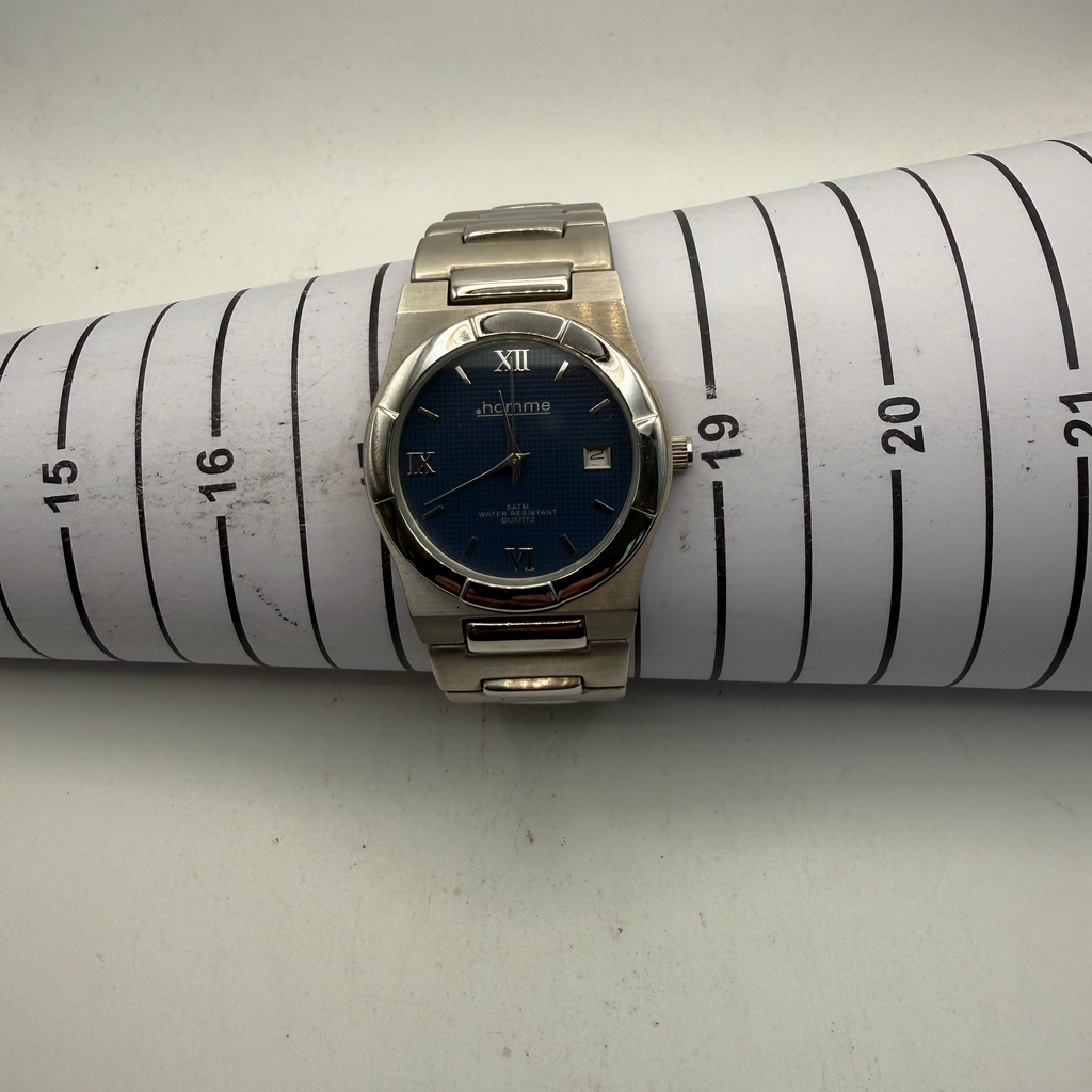 Homme Blue Dial Quartz Watch (Fully Tested and Working)- £25.00