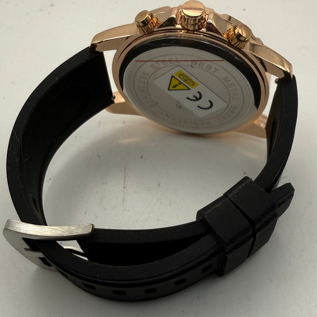Binbond VIP Skeleton Style Rose Gold Black Dial Watch (Fully Tested and Working)- £15.00