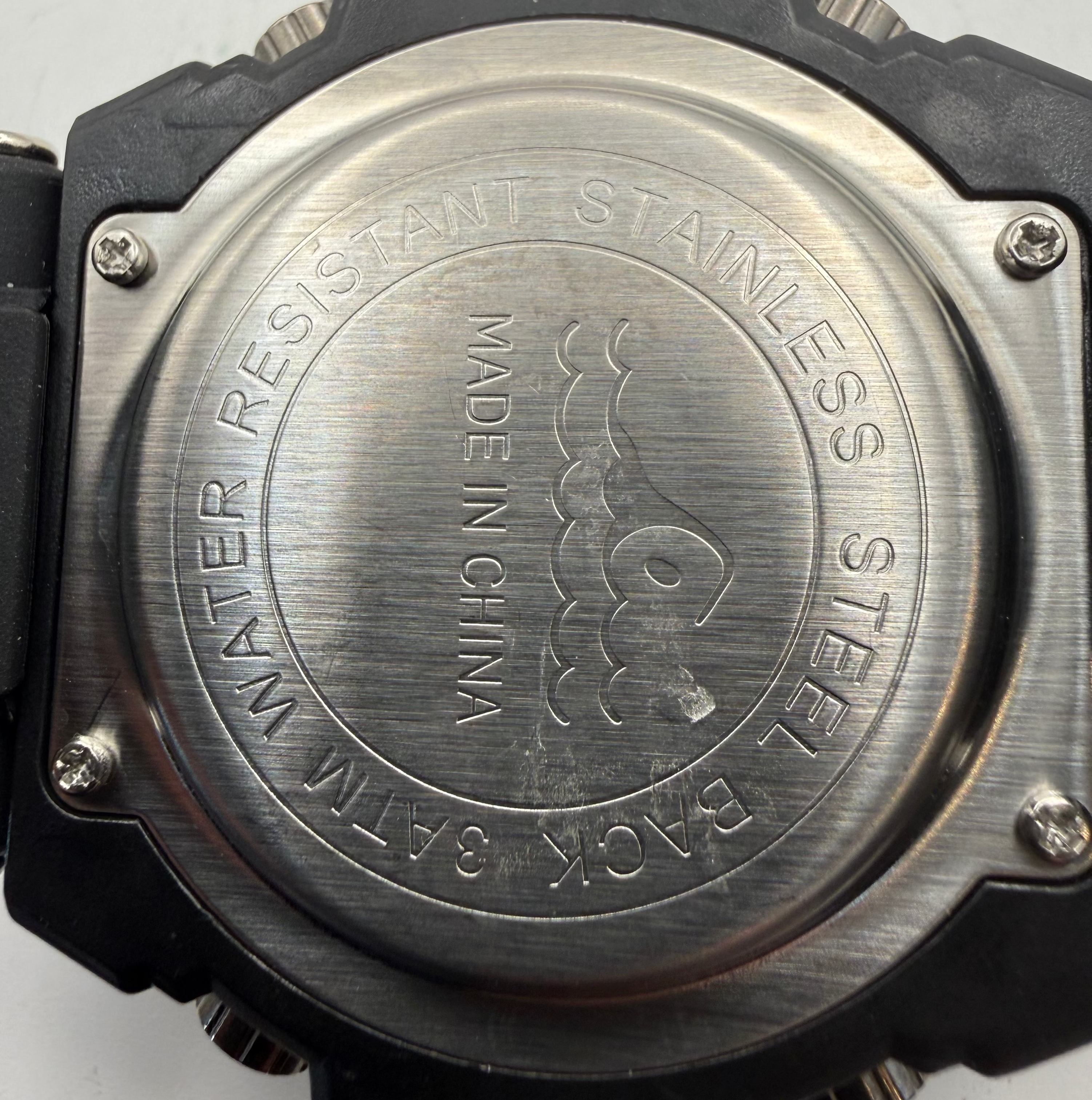 Foshan Sport Watch Ana-Digi Black Silicone Strap Watch (Fully Tested and Working)