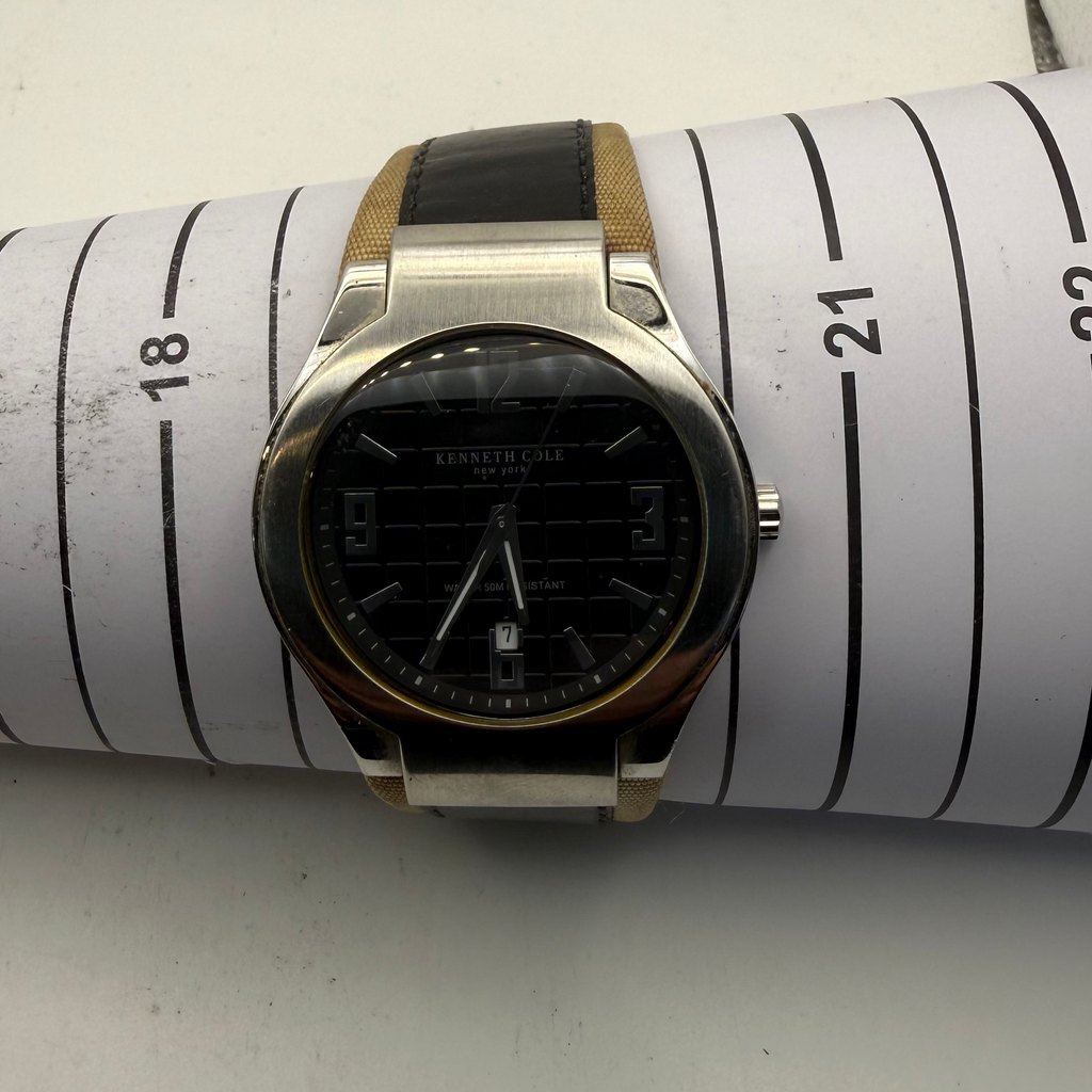 Kenneth Cole New York KC1268 Men’s Watch – Black Dial | Date | Stainless Steel Case- £30.00