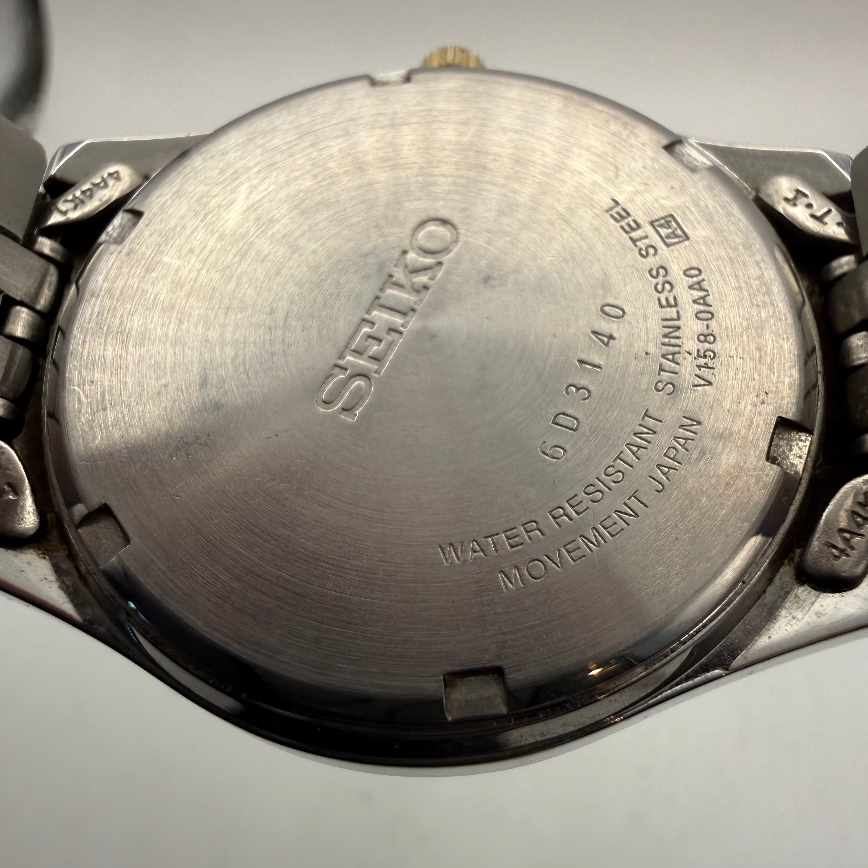 Seiko Solar Day Date Two-Tone Bracelet Watch V158-0AA0 (Fully Tested and Working)- £90.00
