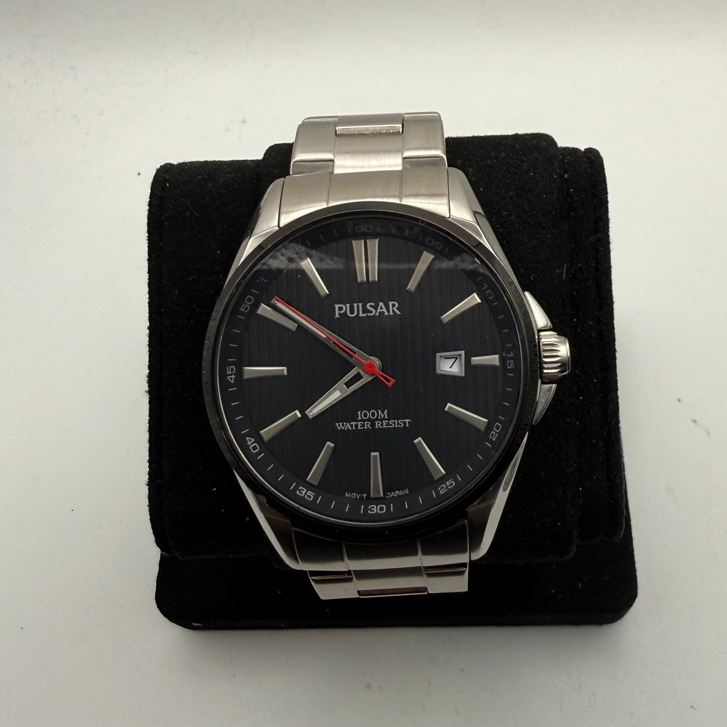 Pulsar 100M Water Resist Date Watch VJ42-X264 (Fully Tested and Working)- £55.00