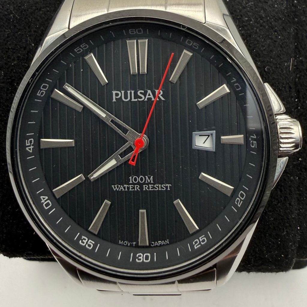 Pulsar 100M Water Resist Date Watch VJ42-X264 (Fully Tested and Working)- £55.00