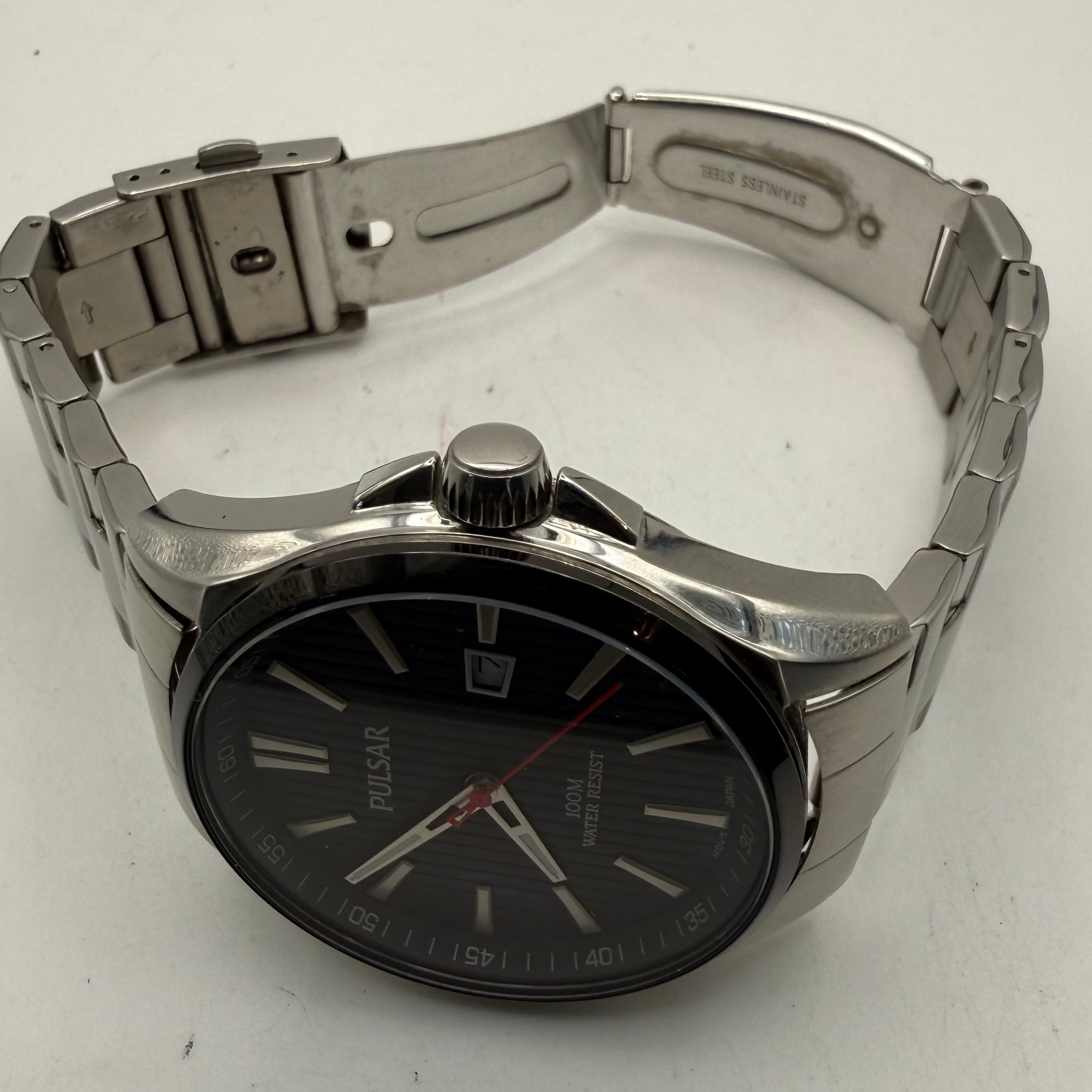 Pulsar 100M Water Resist Date Watch VJ42-X264 (Fully Tested and Working)- £55.00