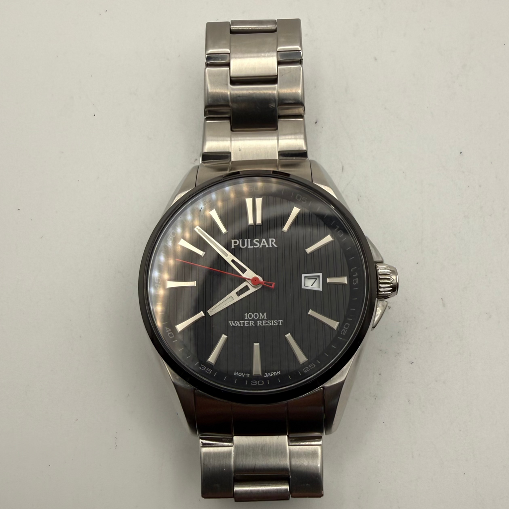 Pulsar 100M Water Resist Date Watch VJ42-X264 (Fully Tested and Working)- £55.00