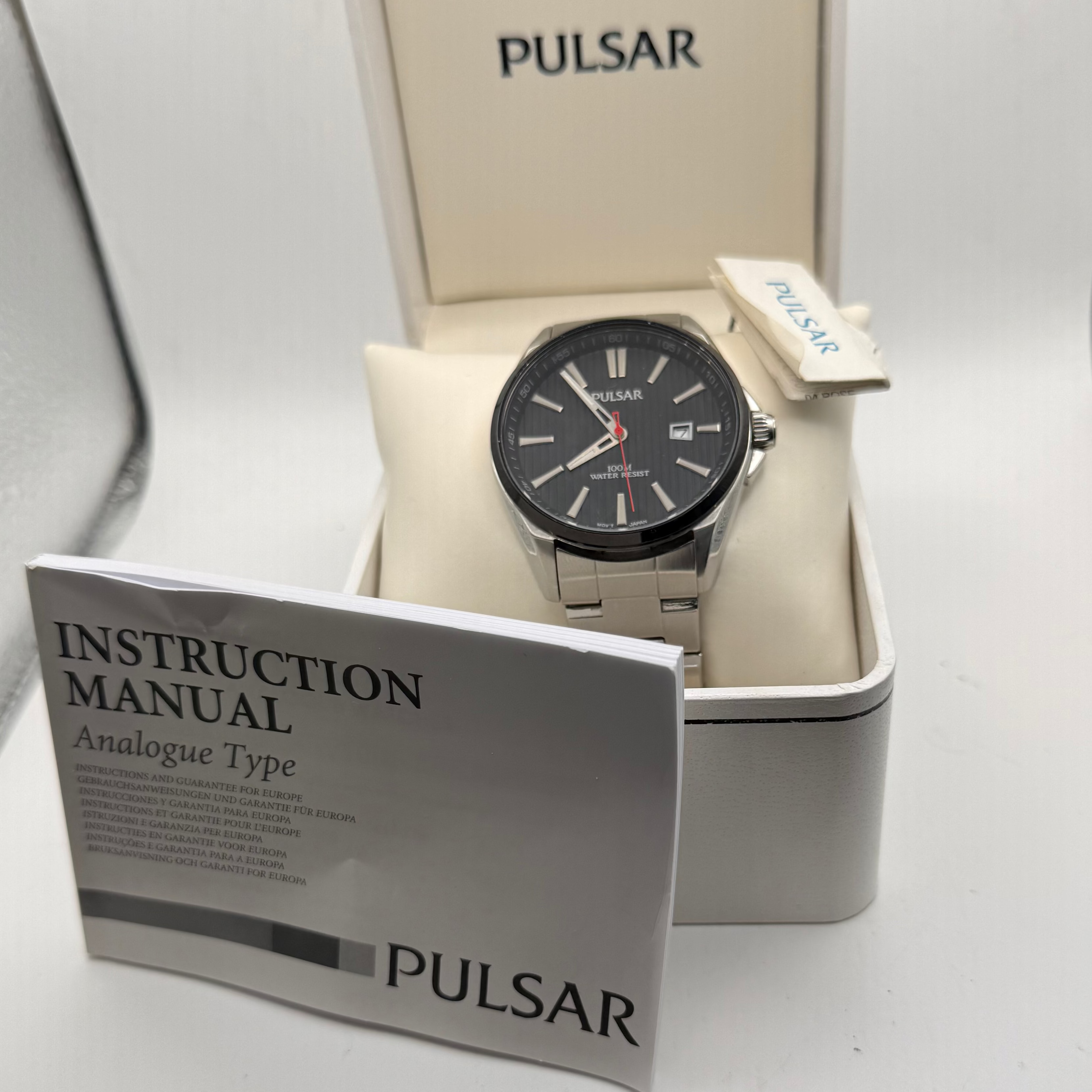 Pulsar 100M Water Resist Date Watch VJ42-X264 (Fully Tested and Working)- £55.00