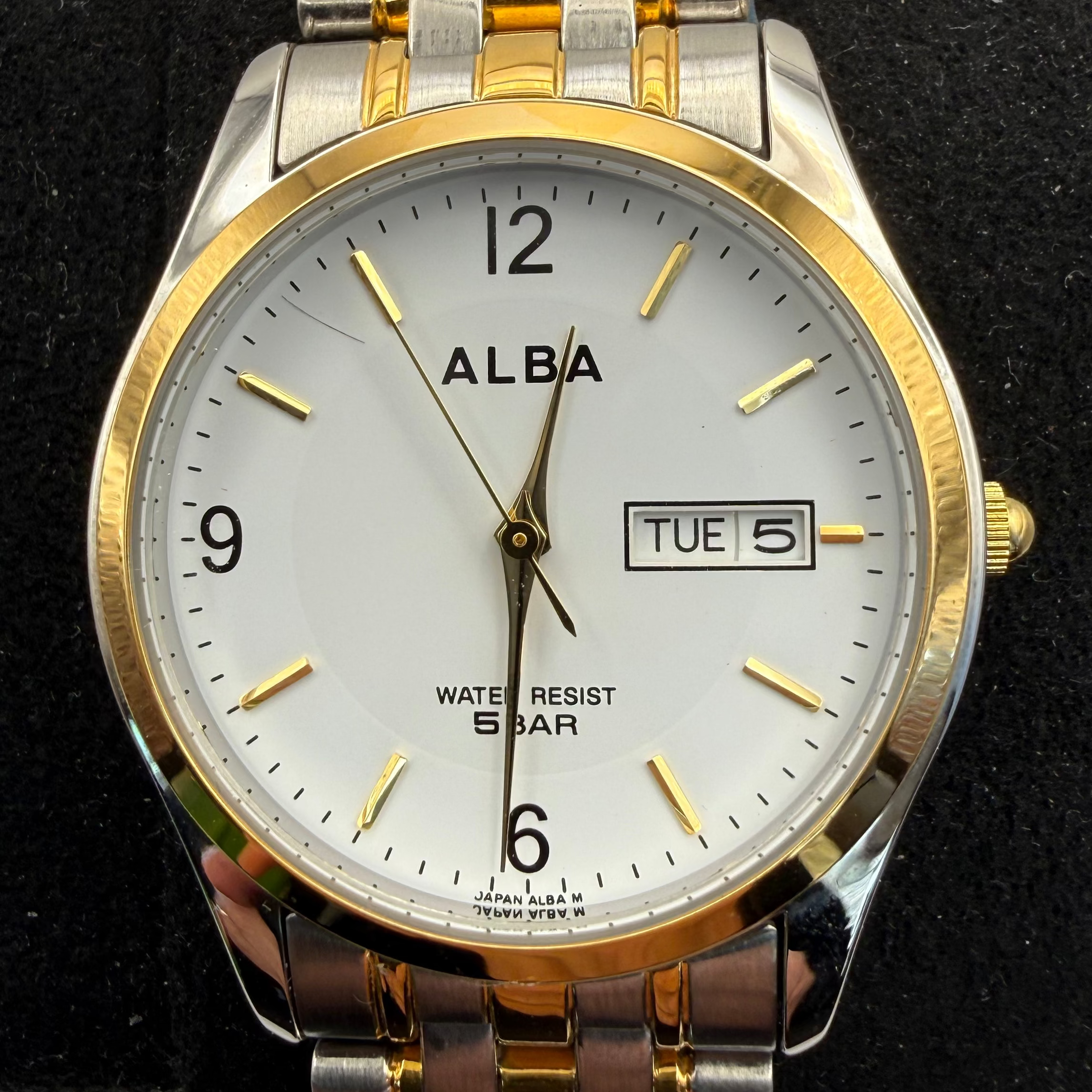 Alba Day-Date Two Tone Quartz Watch (Fully Tested and Working)- £25.00
