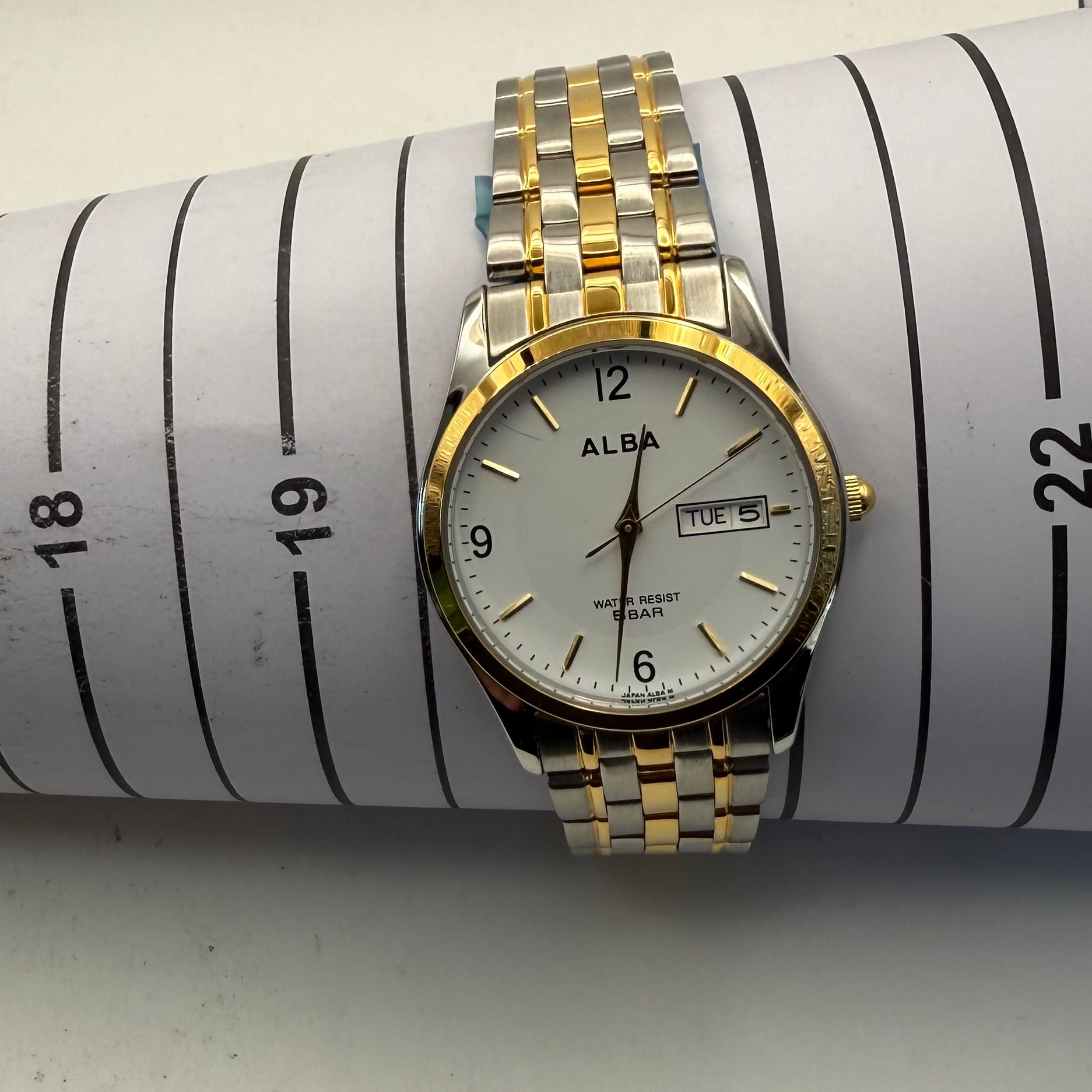 Alba Day-Date Two Tone Quartz Watch (Fully Tested and Working)- £25.00