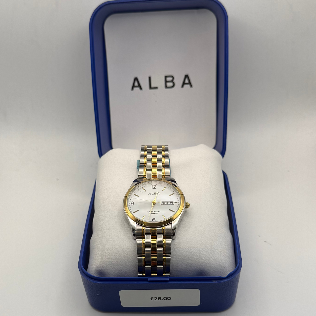 Alba Day-Date Two Tone Quartz Watch (Fully Tested and Working)- £25.00