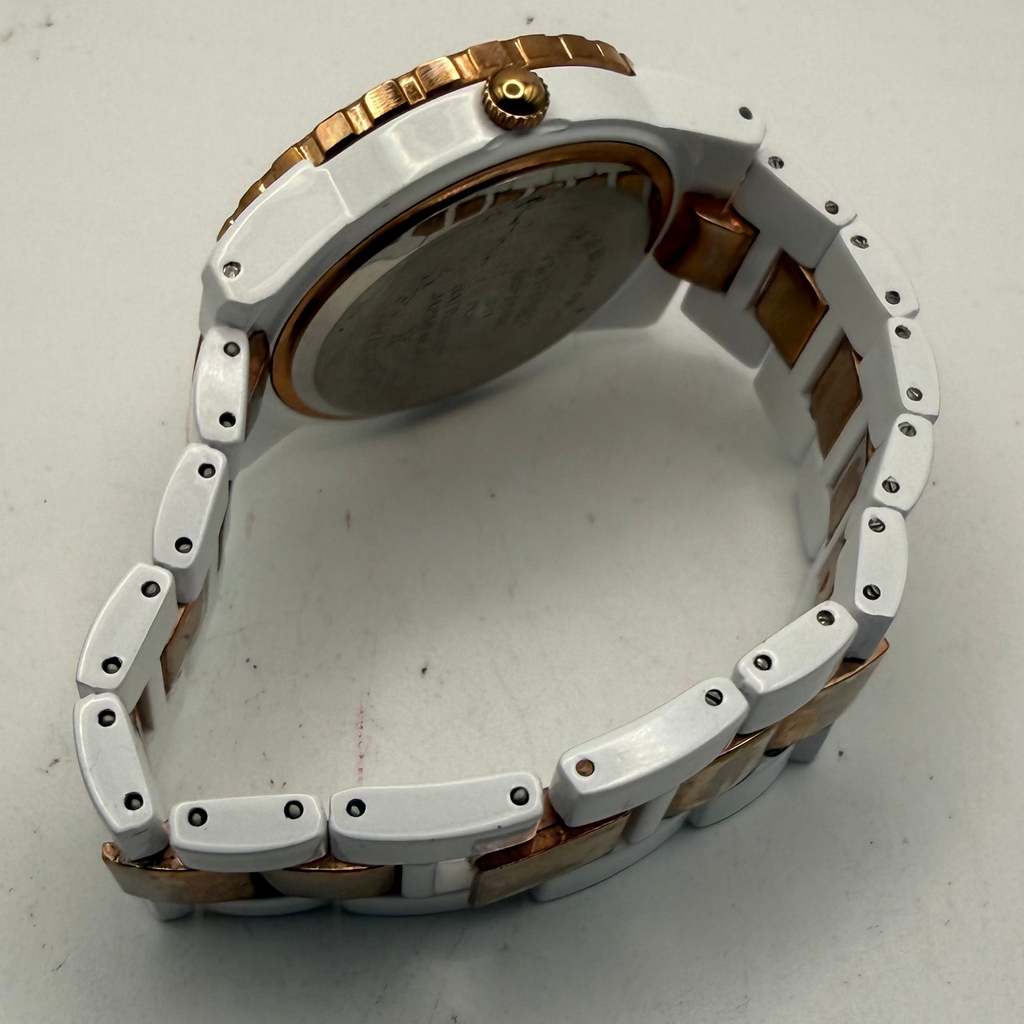 Gossip Ladies White & Rose Gold Crystal Set Watch (Fully Tested and Working)- £20.00