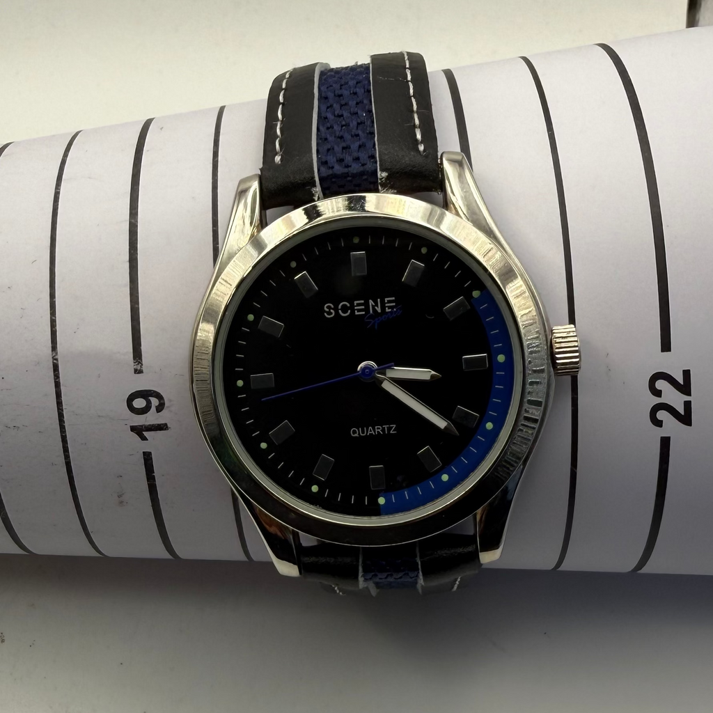 SCENE Sports Quartz Watch – Black Dial- £19.99