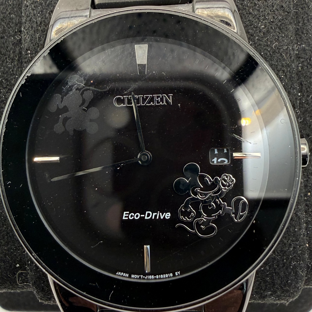 Citizen Eco-Drive Disney Mickey Mouse Black IP Watch (Fully Tested and Working)- £110.00