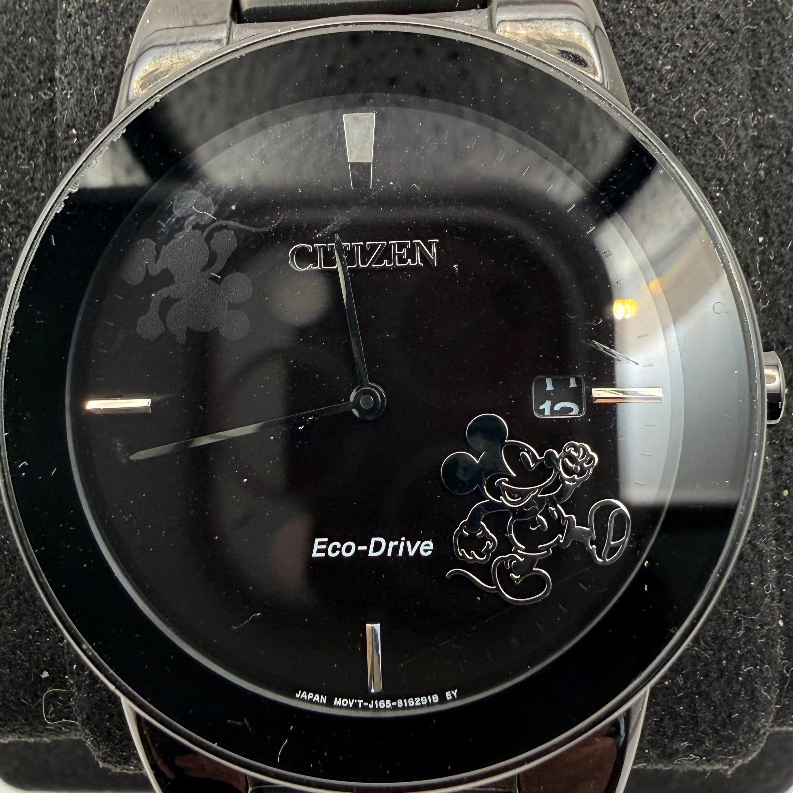 Citizen Eco-Drive Disney Mickey Mouse Black IP Watch (Fully Tested and Working)- £110.00