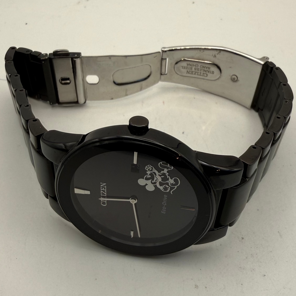 Citizen Eco-Drive Disney Mickey Mouse Black IP Watch (Fully Tested and Working)- £110.00