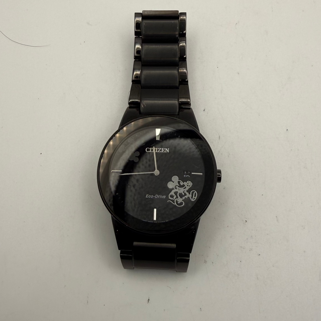 Citizen Eco-Drive Disney Mickey Mouse Black IP Watch (Fully Tested and Working)- £110.00