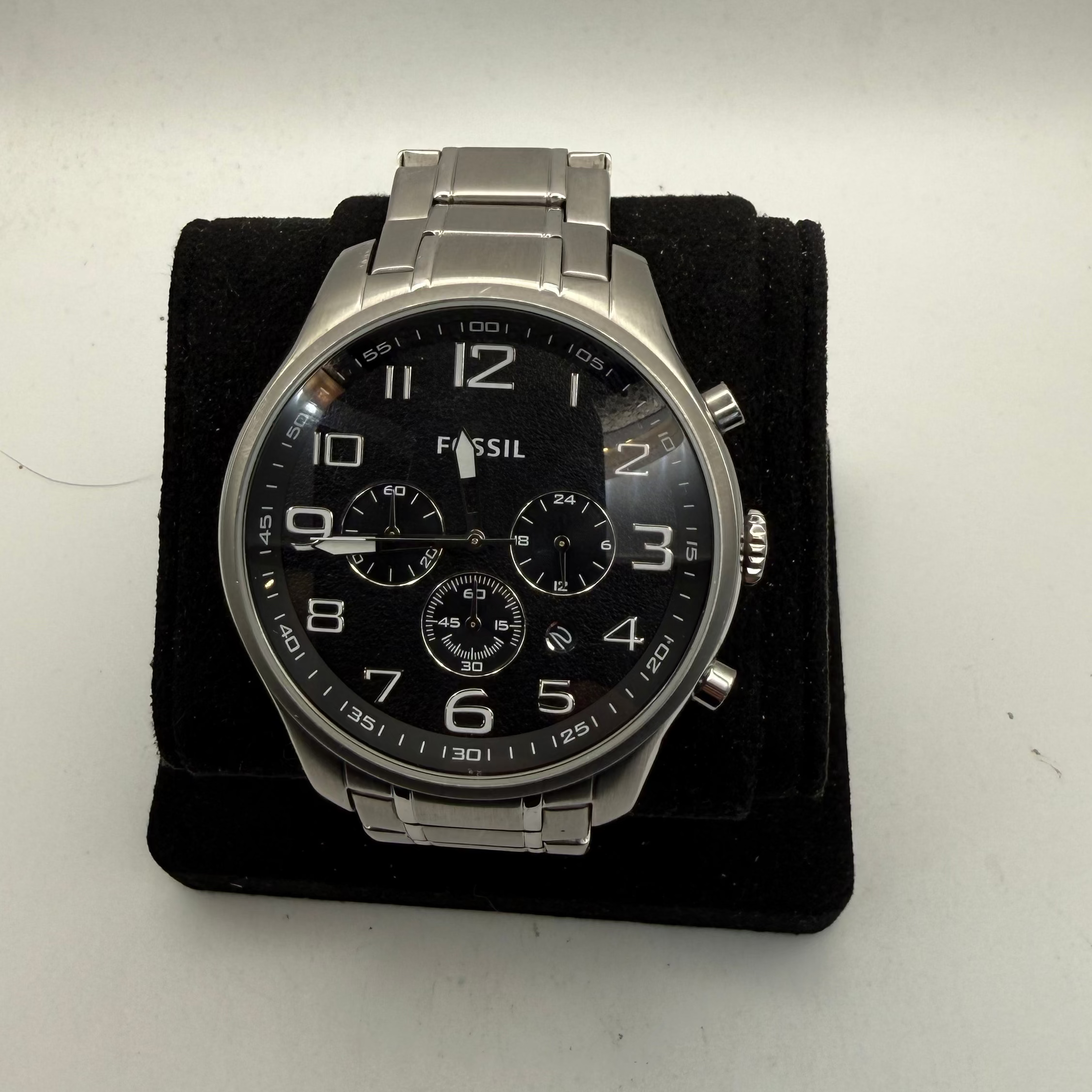 Fossil Chronograph Stainless Steel Watch FS-473 49mm (Fully Tested and Working)- £65.00