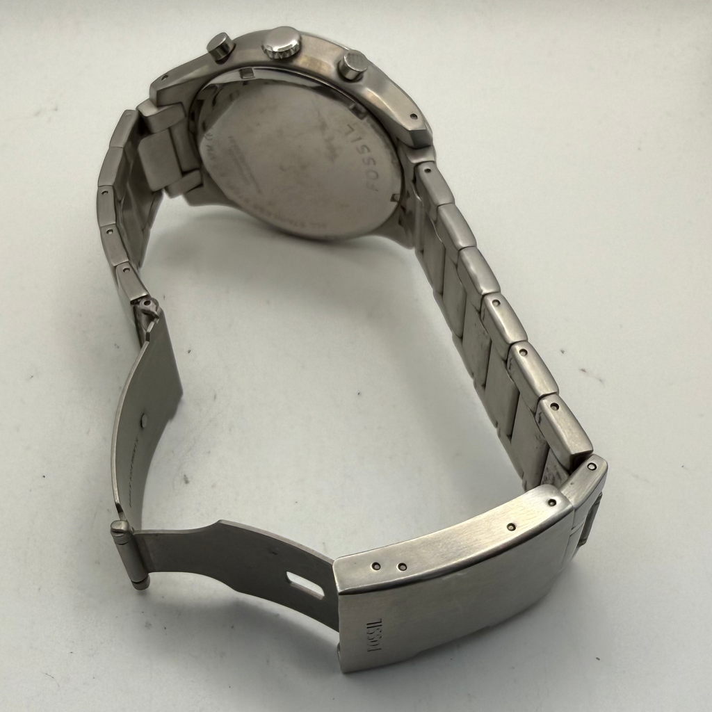 Fossil Chronograph Stainless Steel Watch FS-473 49mm (Fully Tested and Working)- £65.00
