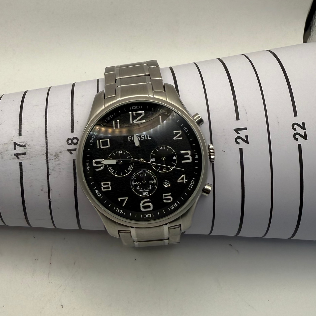 Fossil Chronograph Stainless Steel Watch FS-473 49mm (Fully Tested and Working)- £65.00