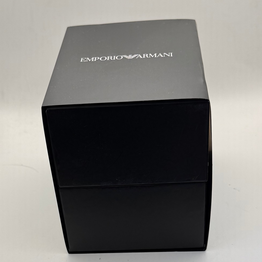 Emporio Armani Chronograph Black Dial – Full Set – As New Condition- £119.99