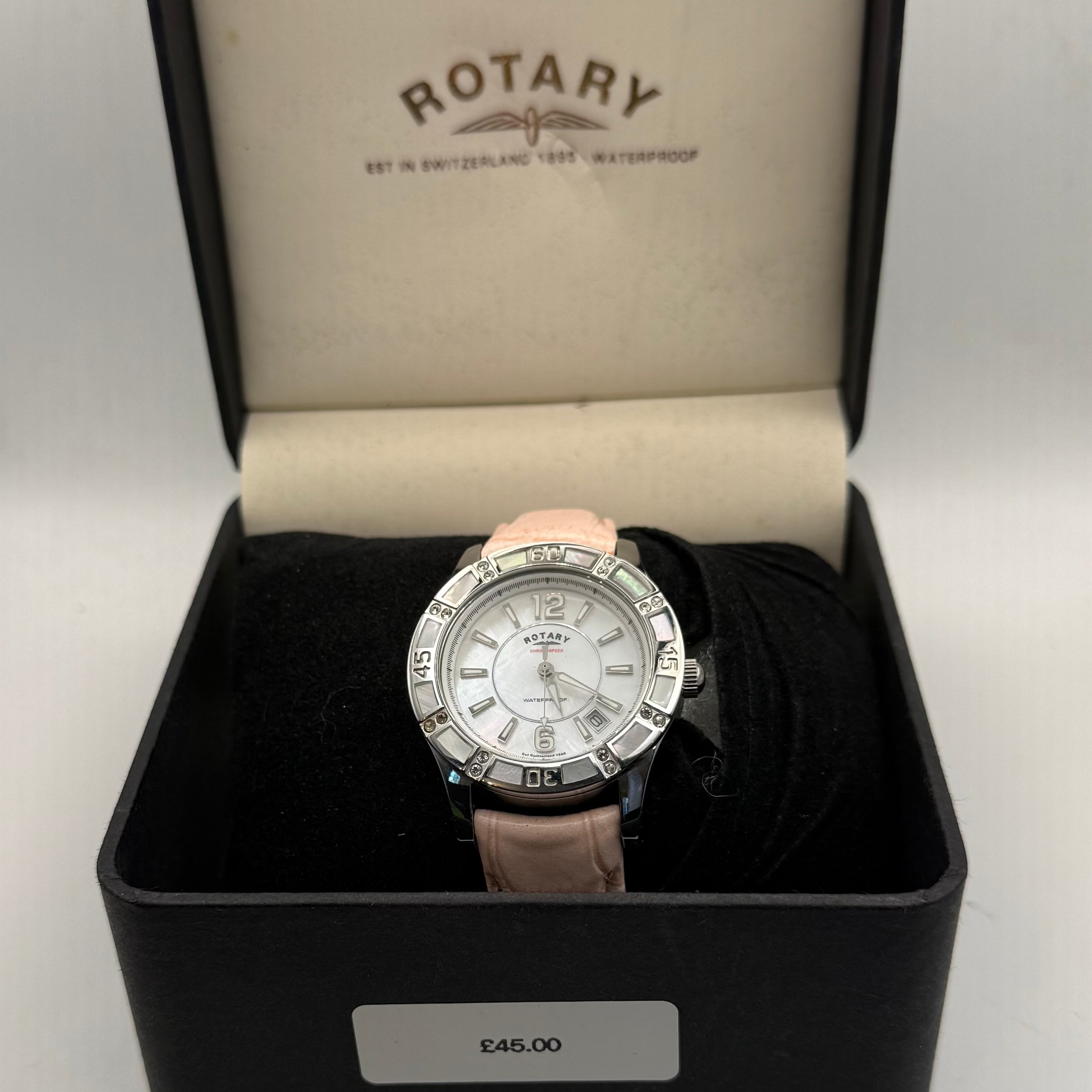 Rotary Chronospeed Ladies Mother of Pearl Watch- £45.00