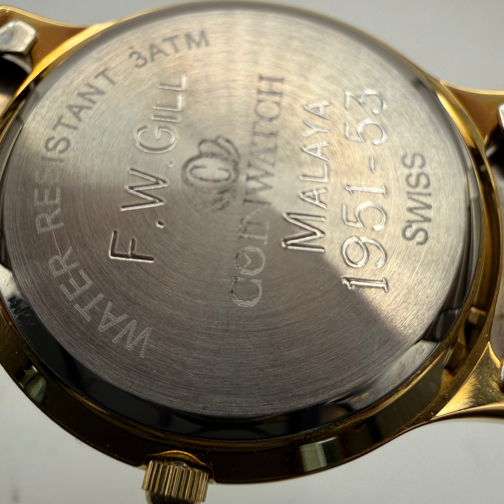 Coinwatch National Service Medalwatch Swiss Quartz Watch 36mm Full Set- £70.00