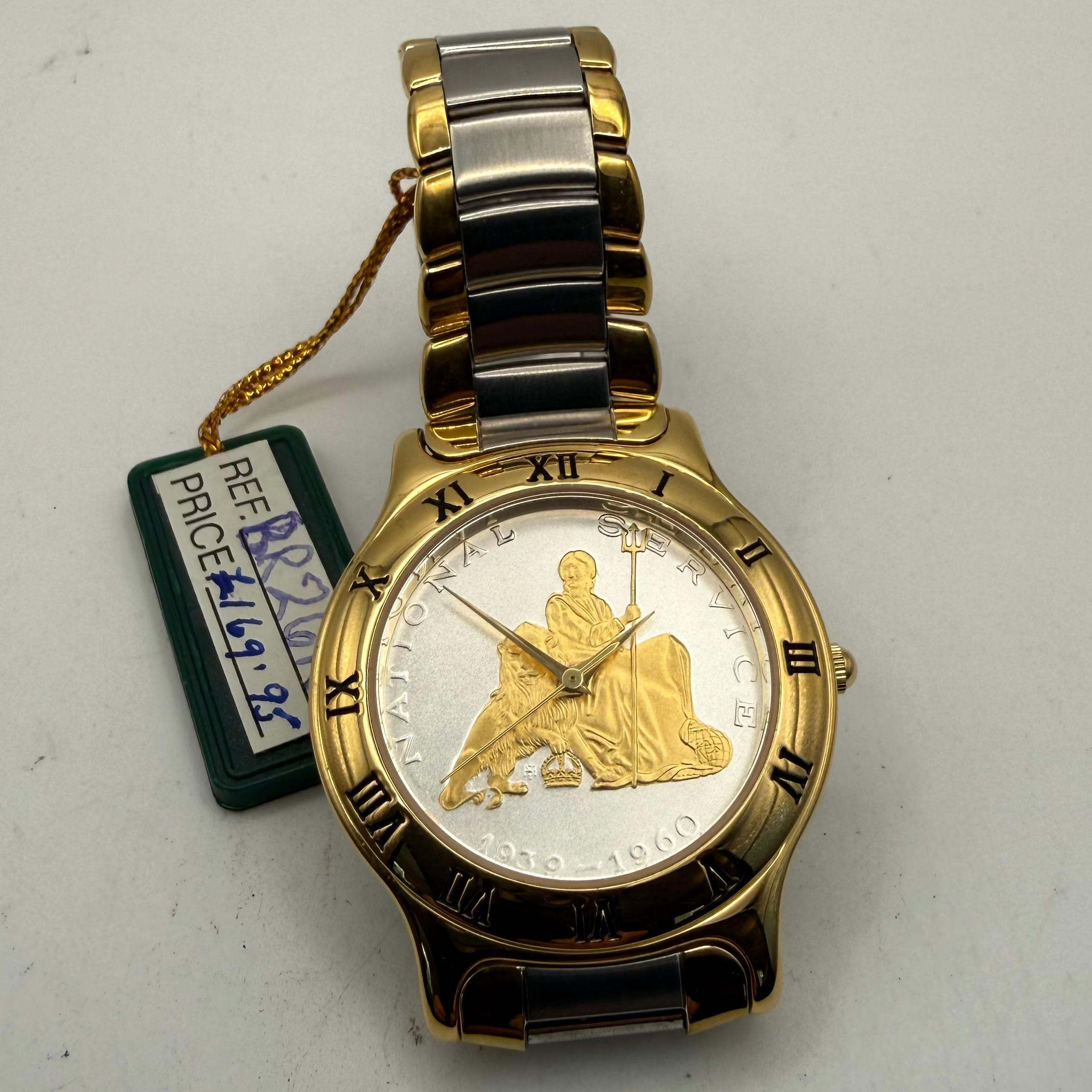 Coinwatch National Service Medalwatch Swiss Quartz Watch 36mm Full Set- £70.00