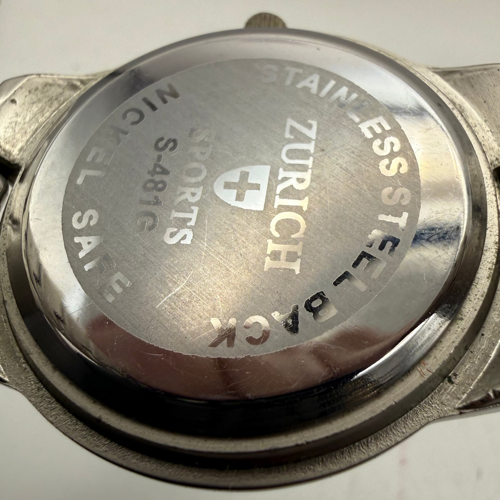 Zurich Sports Quartz Watch – Stainless Steel – Purple Dial – Boxed- £29.95