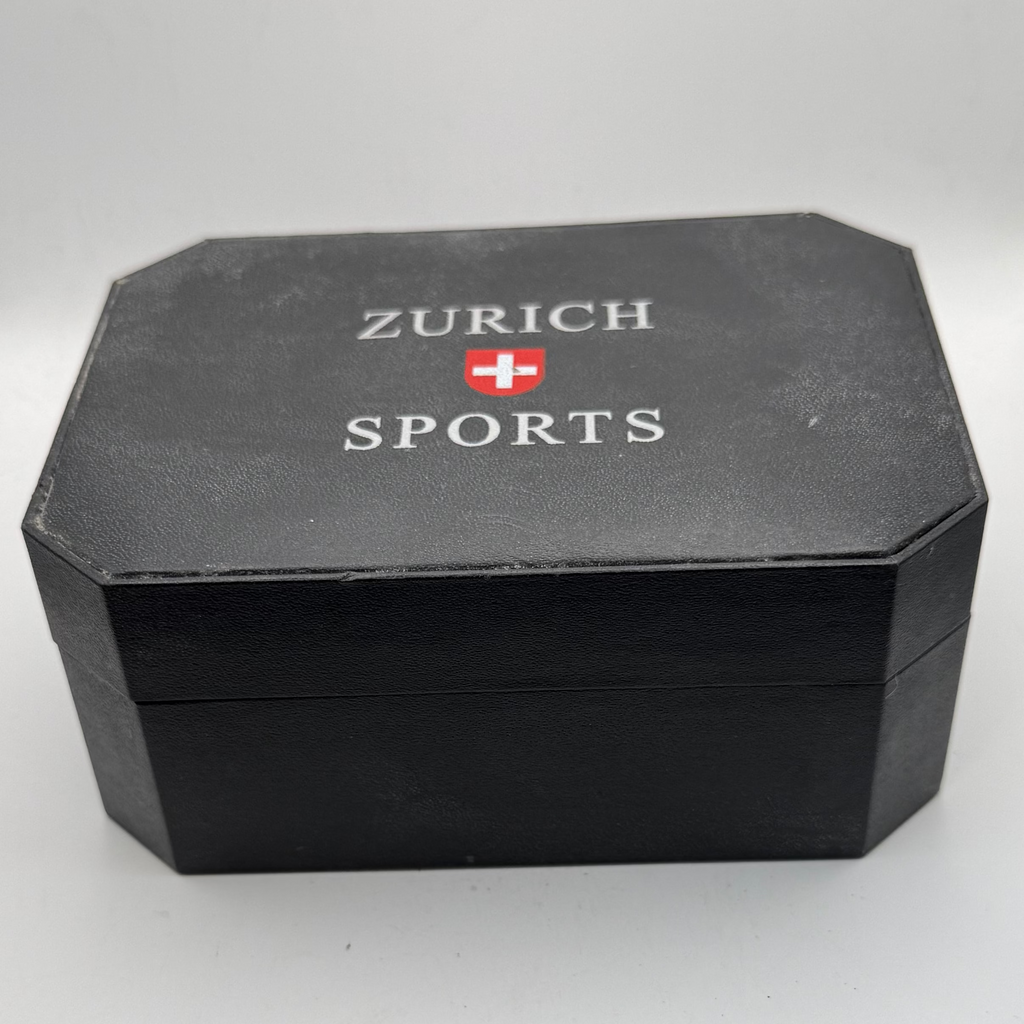 Zurich Sports Quartz Watch – Stainless Steel – Purple Dial – Boxed- £29.95