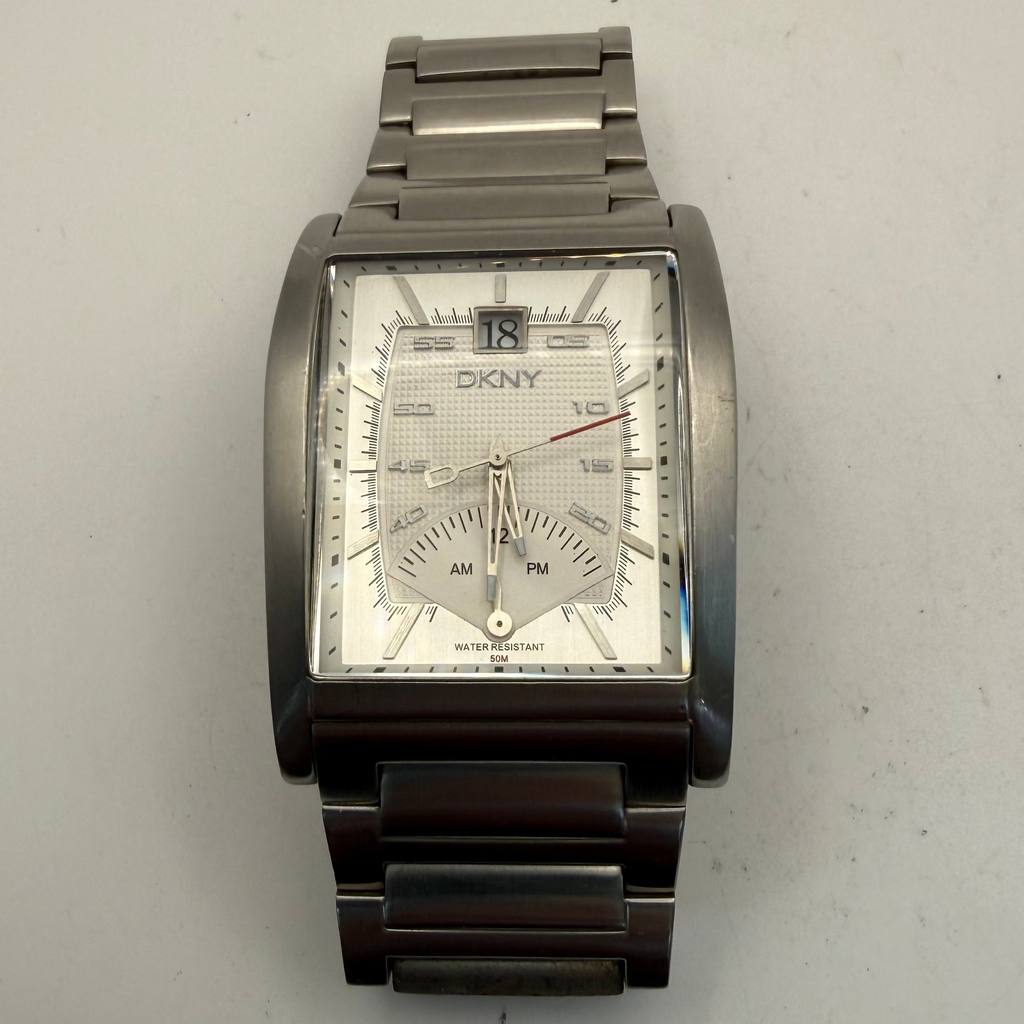 DKNY Men's Stainless Steel Watch Date Display 50M WR (Fully Tested and Working)- £60.00