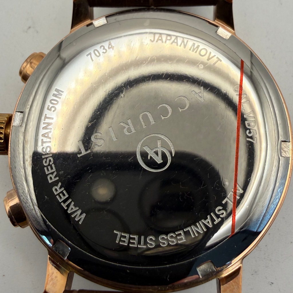 Accurist London Chronograph Rose Gold Men's Watch (Fully Tested and Working)- £70.00