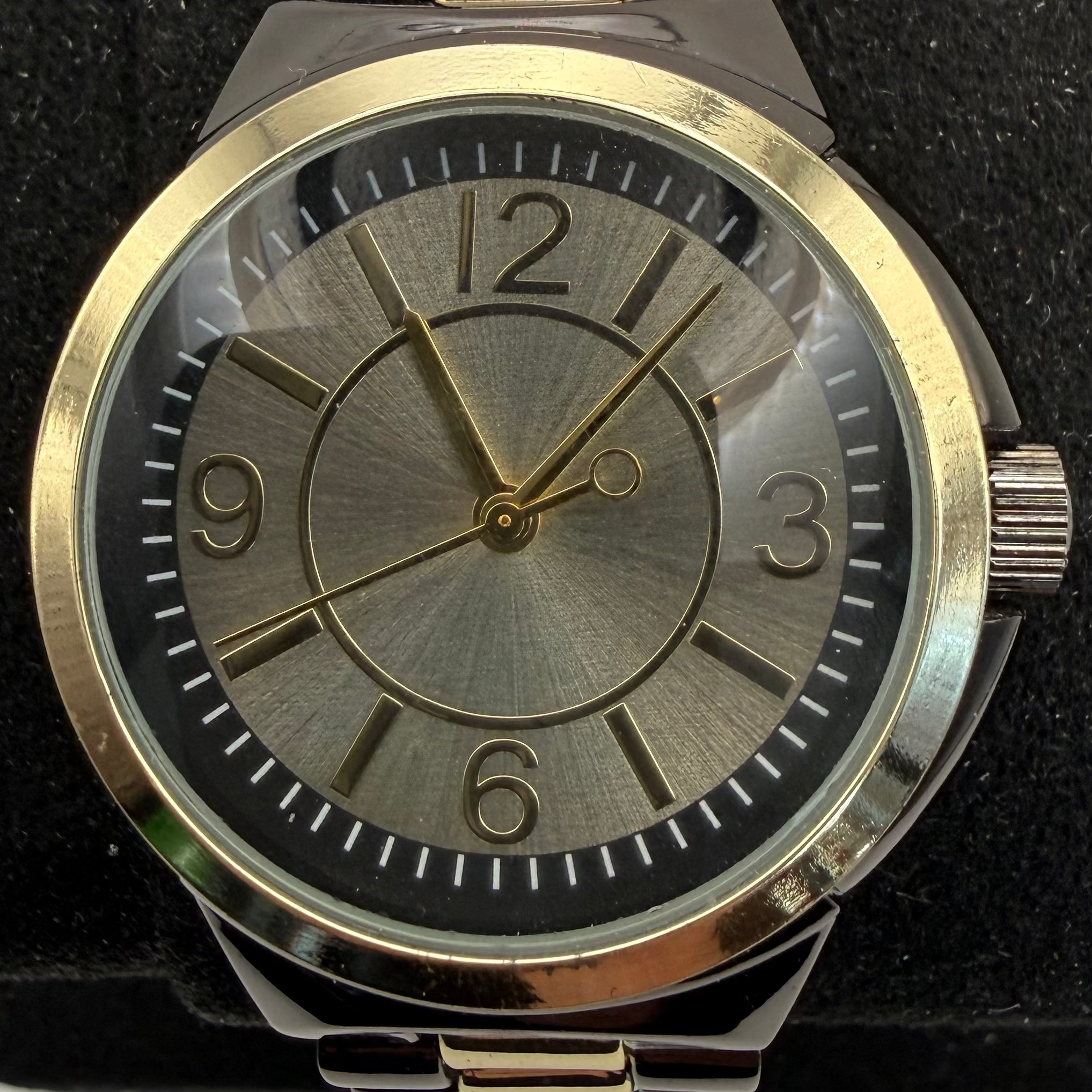 George- Black and gold fashion watch- £7.99