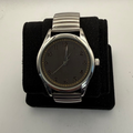 Men's Stainless Steel Expanding Bracelet Watch- £10.00