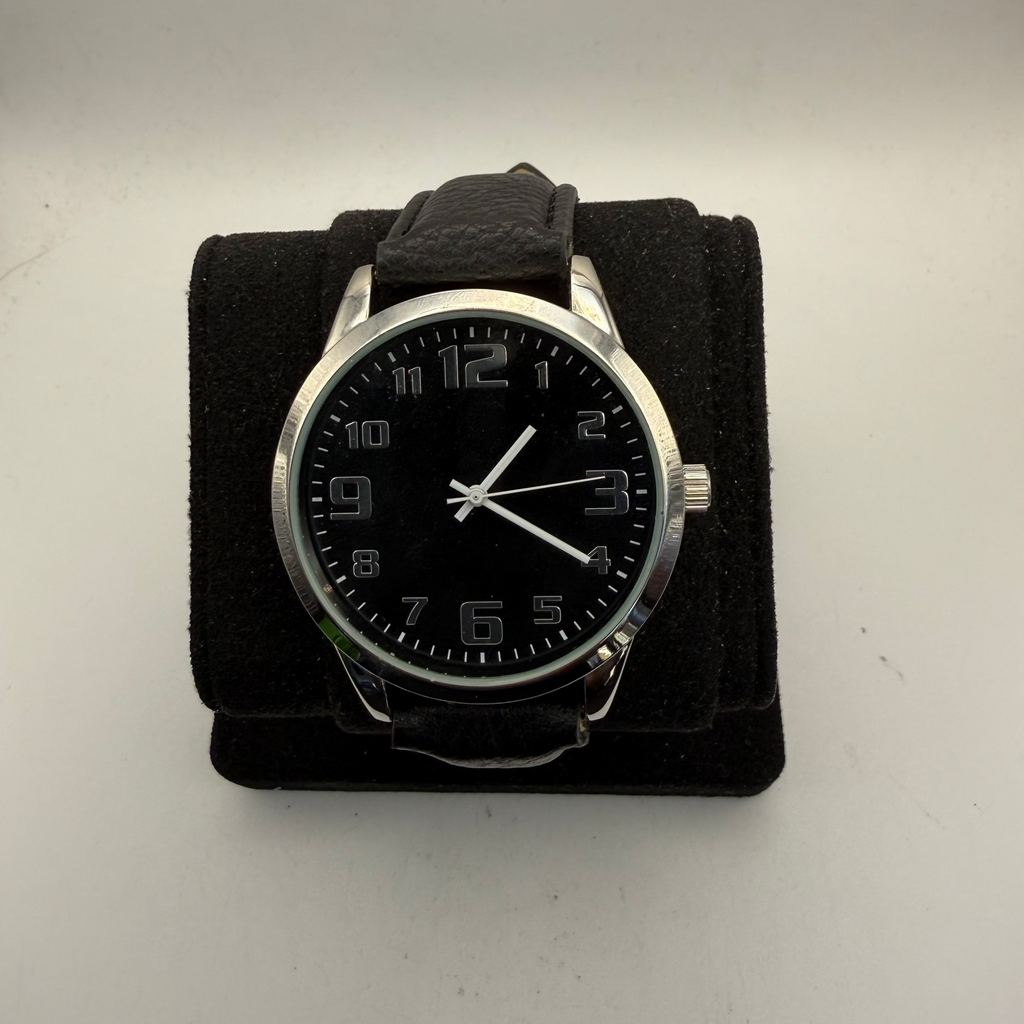Men's Classic Black Dial Watch- £10.00