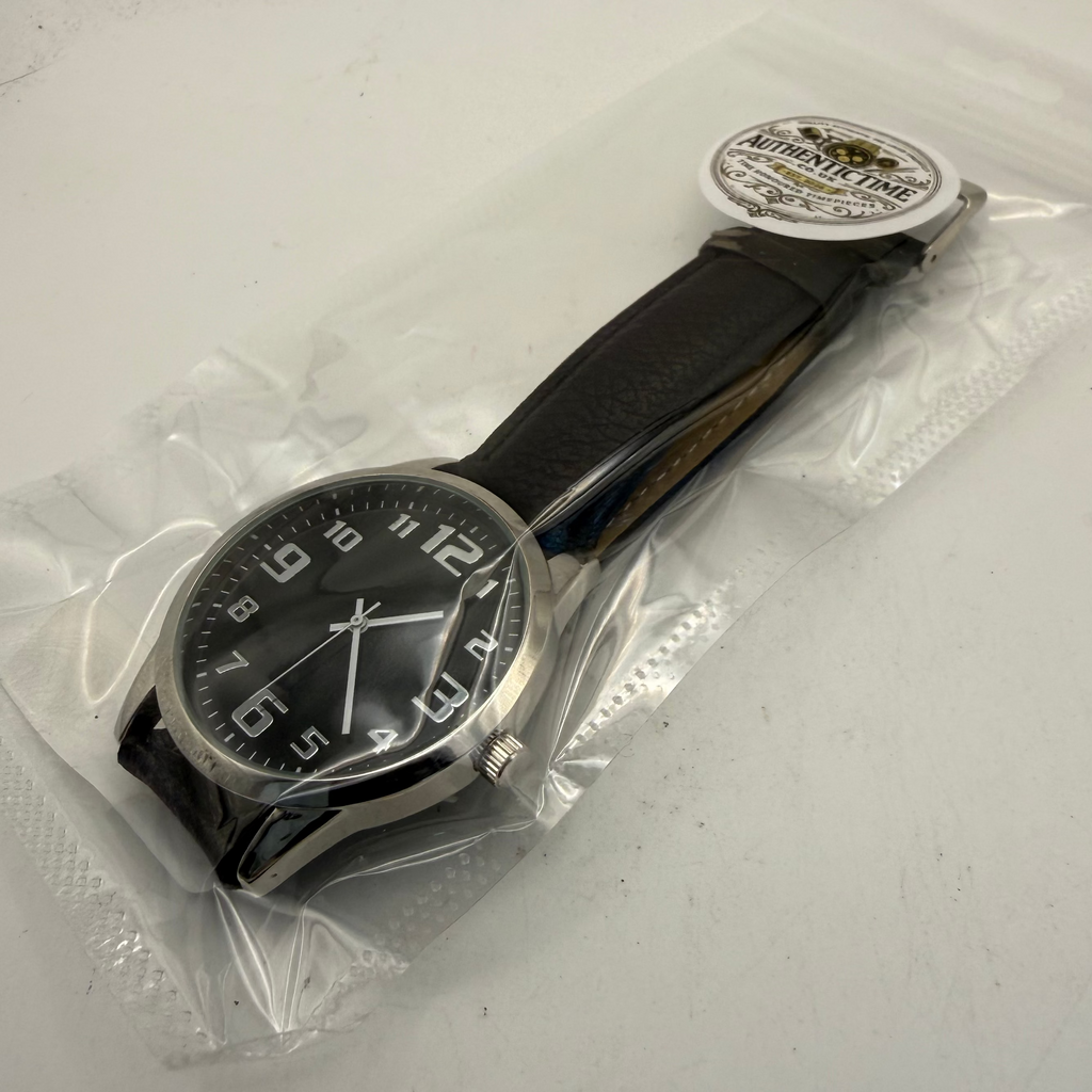 Men's Classic Black Dial Watch- £10.00
