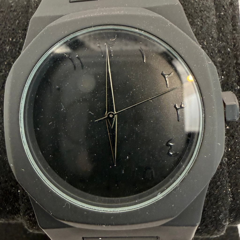 Black Stealth Integrated Bracelet Watch 43.5mm New Old Stock Unworn- £10.00